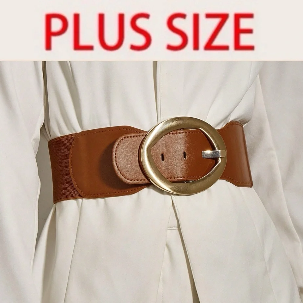 🤎 PLUS Faux Leather Stretch Belt 🤎